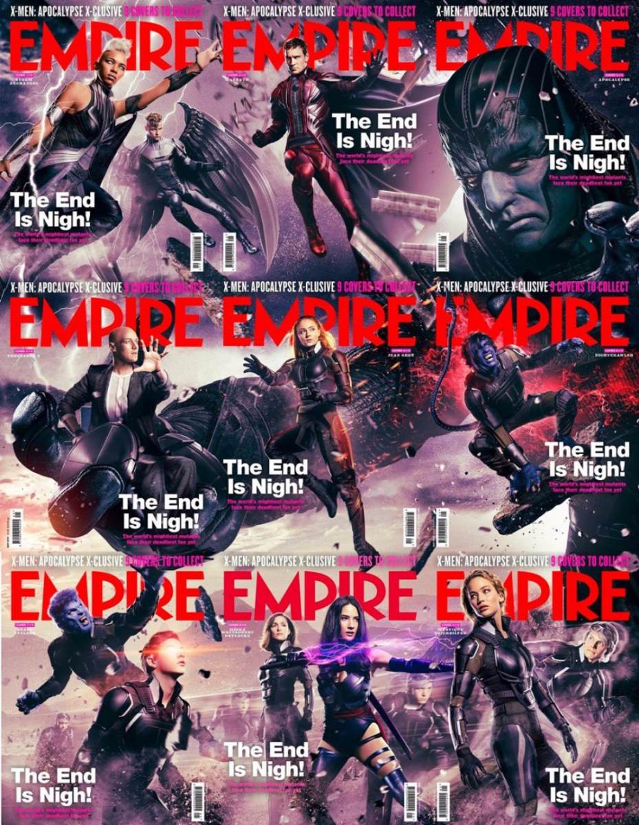 นิตยสาร Empire จัดเต็ม 9 ปก จากภาพยนตร์ฟอร์มยักษ์ X-Men:Apocalypse
