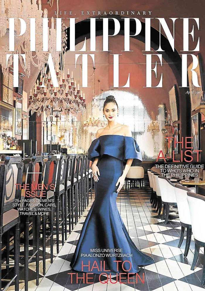 Pia Wurtzbach @ Philippine Tatler Magazine April 2016