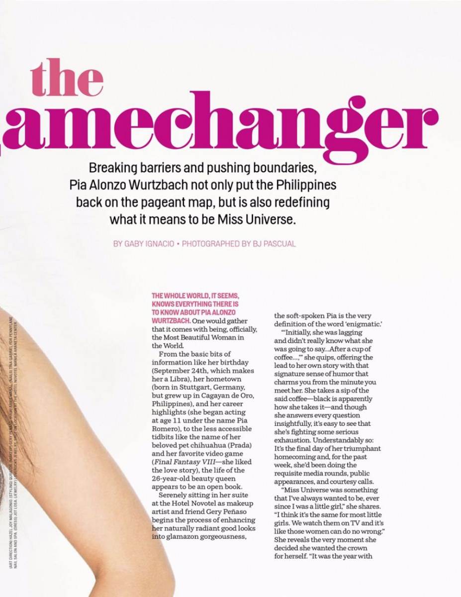 Pia Wurtzbach @ Cosmopolitan Philippines April 2016