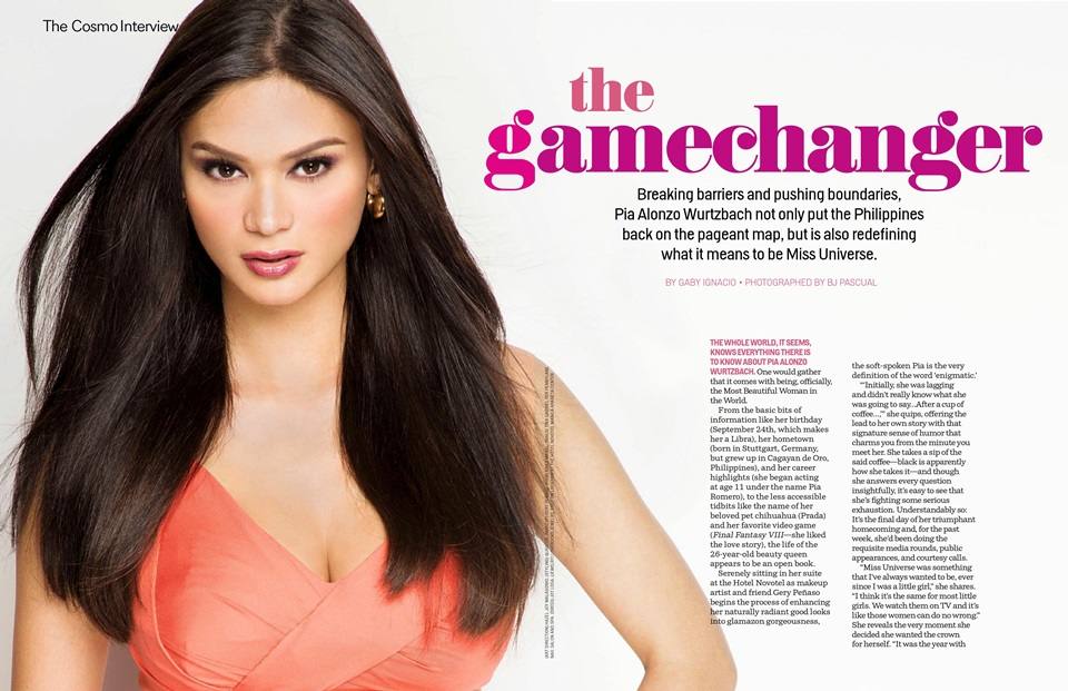 Pia Wurtzbach @ Cosmopolitan Philippines April 2016