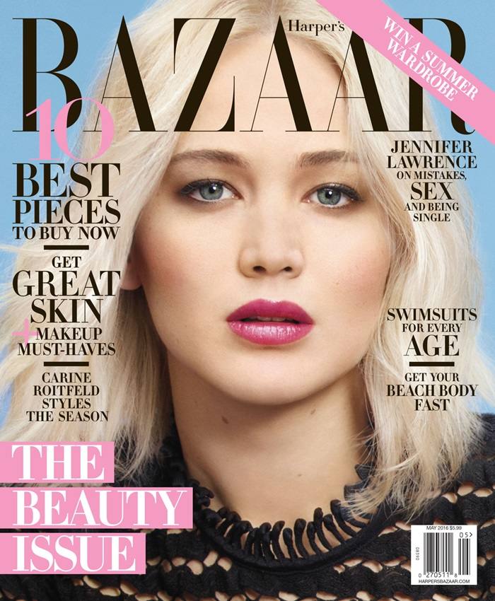 Jennifer Lawrence @ Harper's Bazaar US May 2016
