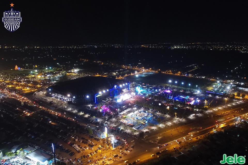 บรรยากาศงานสงกรานต์GUงานช้าง ณ สนามไอโมบาย