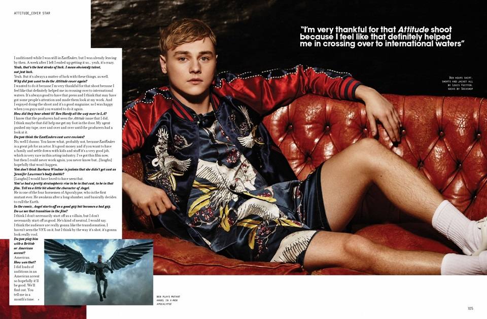 Ben Hardy @ Attitude UK Summer 2016