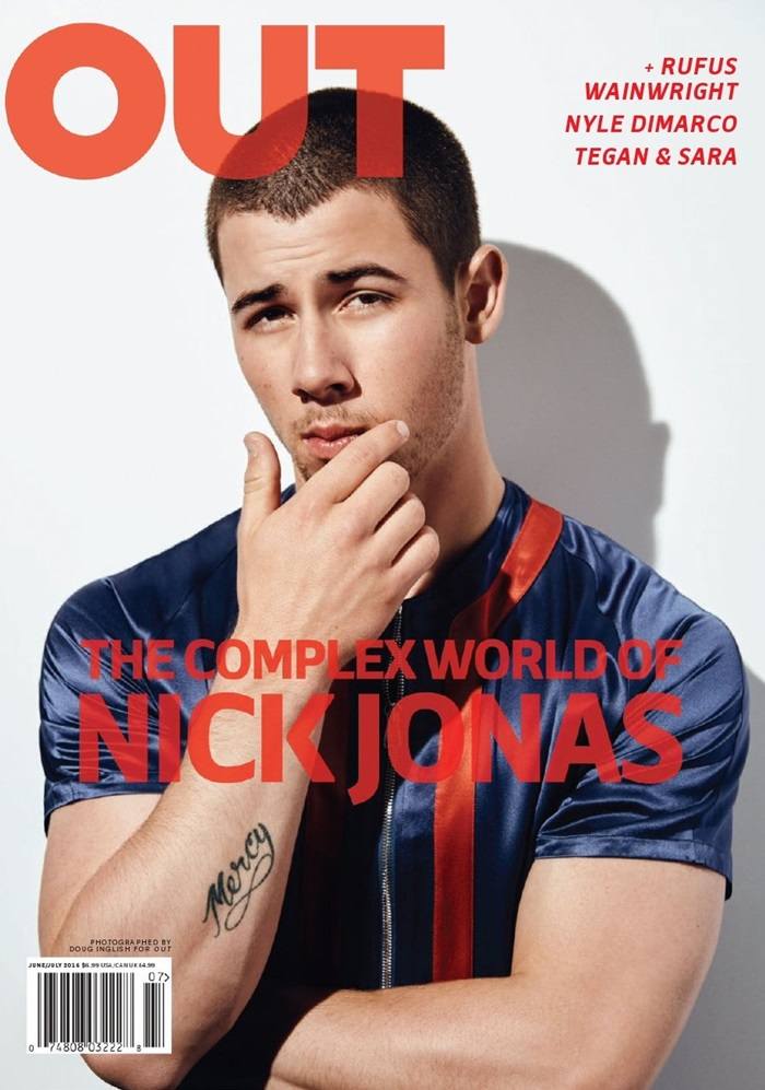 Nick Jonas @ Out Magazine June 2016