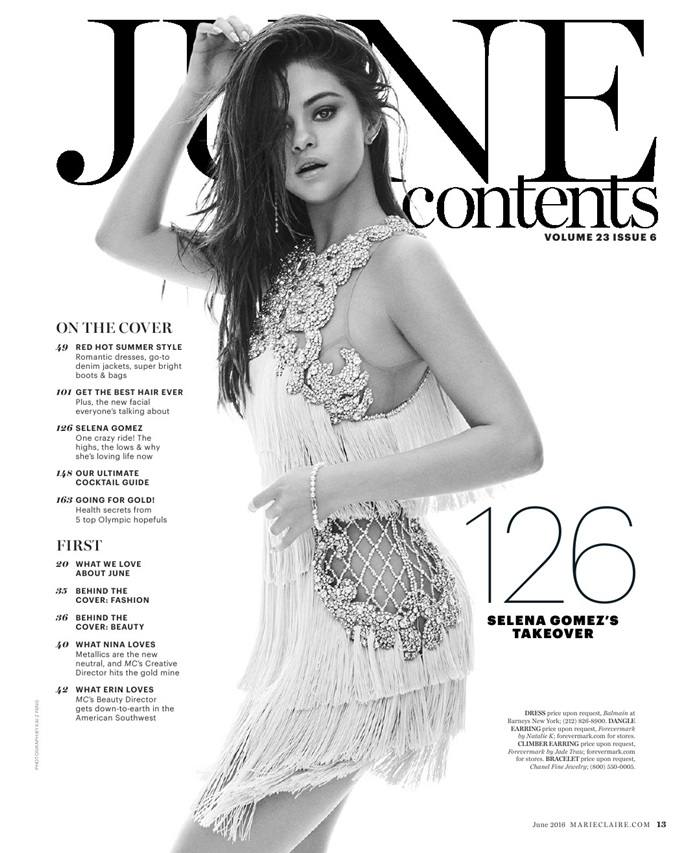 Selena Gomez @ Marie Claire US June 2016