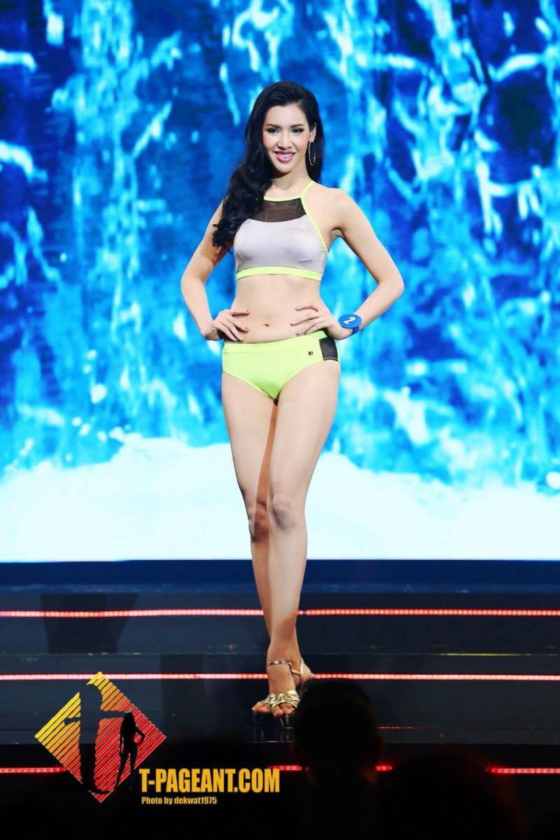 ผู้เข้าประกวดมิสไทยแลนด์เวิลด์ 2016 โชว์โฉมรอบชุดว่ายน้ำ part 1