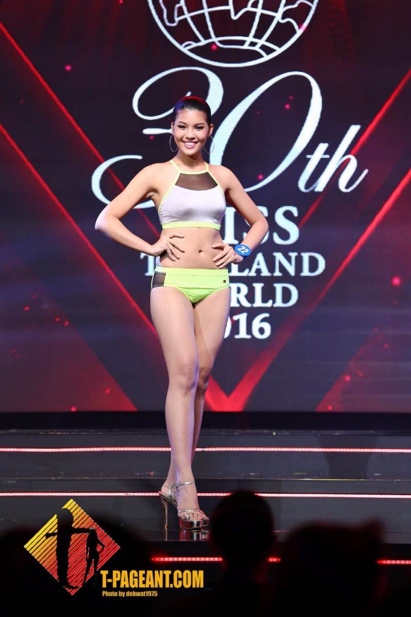 ผู้เข้าประกวดมิสไทยแลนด์เวิลด์ 2016 โชว์โฉมรอบชุดว่ายน้ำ part 2