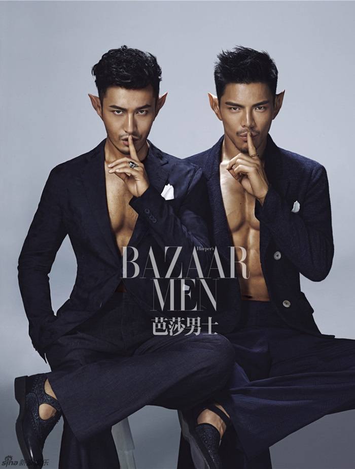 Huang Xiaoming & Jacky Heung @ Harper's Bazaar Men's Style China June 2016