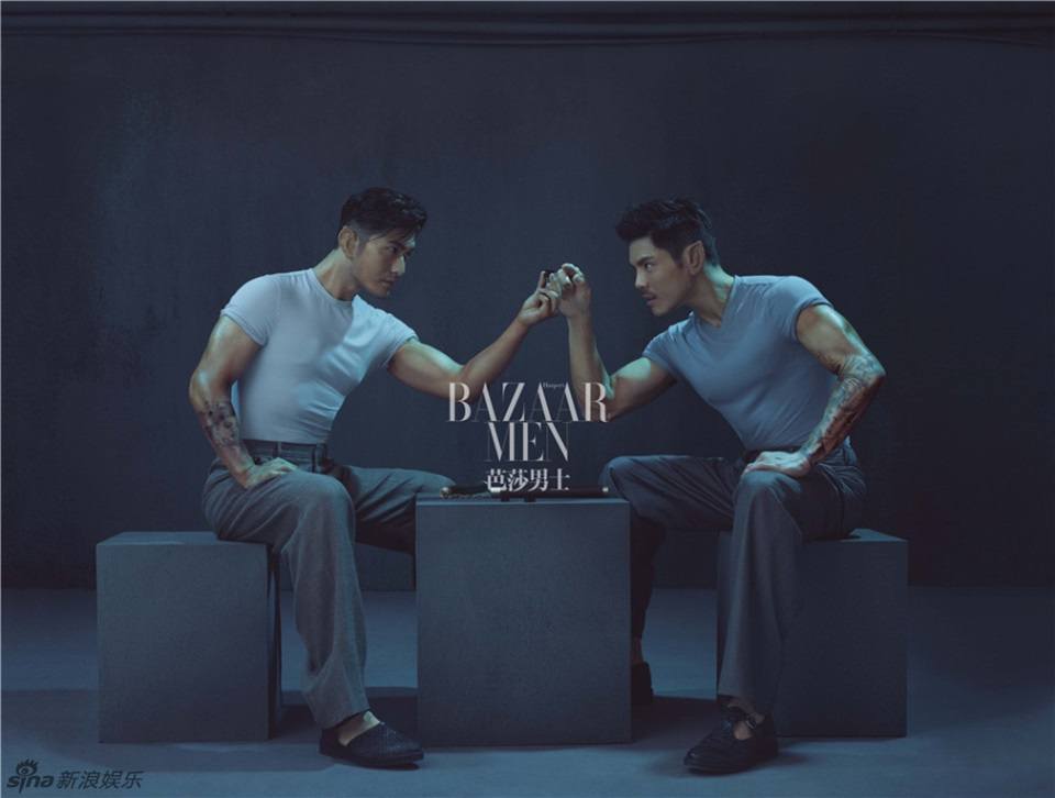 Huang Xiaoming & Jacky Heung @ Harper's Bazaar Men's Style China June 2016