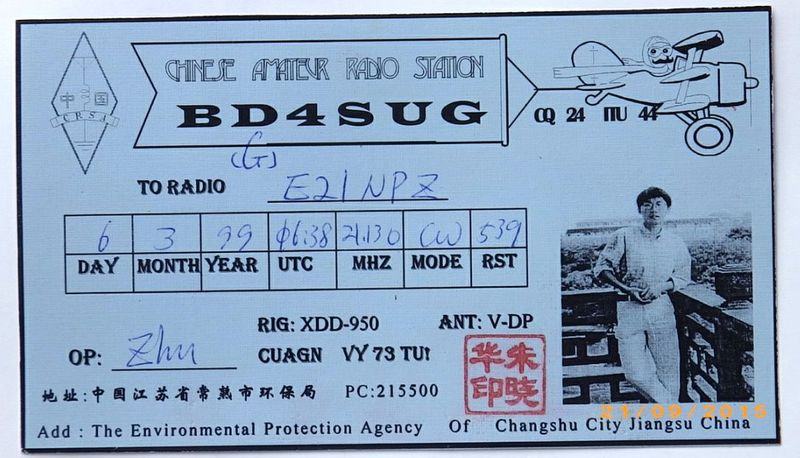 วิทยุสมัครเล่นระหว่างประเทศ กับ QSL CARD