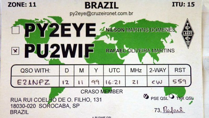 วิทยุสมัครเล่นระหว่างประเทศ กับ QSL CARD