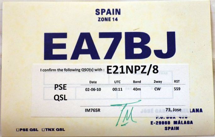 วิทยุสมัครเล่นระหว่างประเทศ กับ QSL CARD