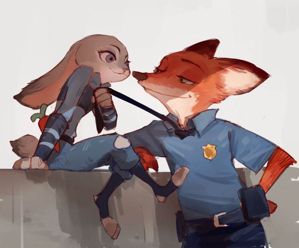 Nick Wilde and Judy Hopps (ZOOTOPIA)