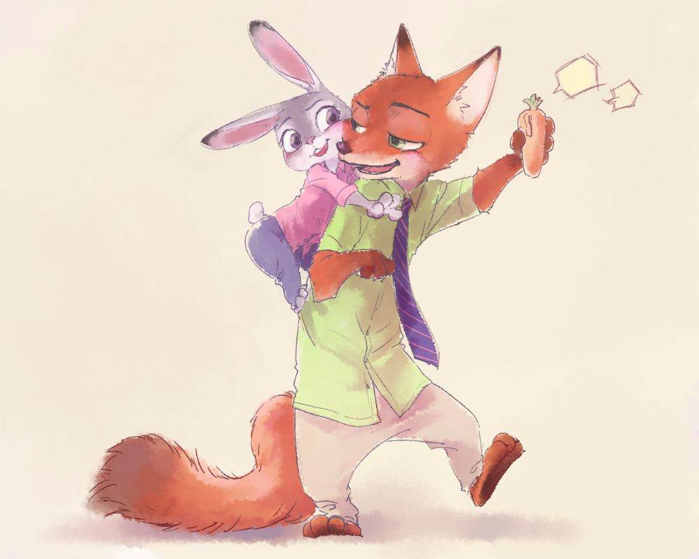 Nick Wilde and Judy Hopps (ZOOTOPIA)