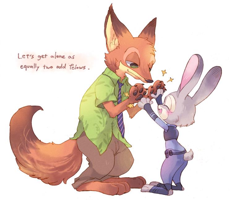 Nick Wilde and Judy Hopps (ZOOTOPIA)