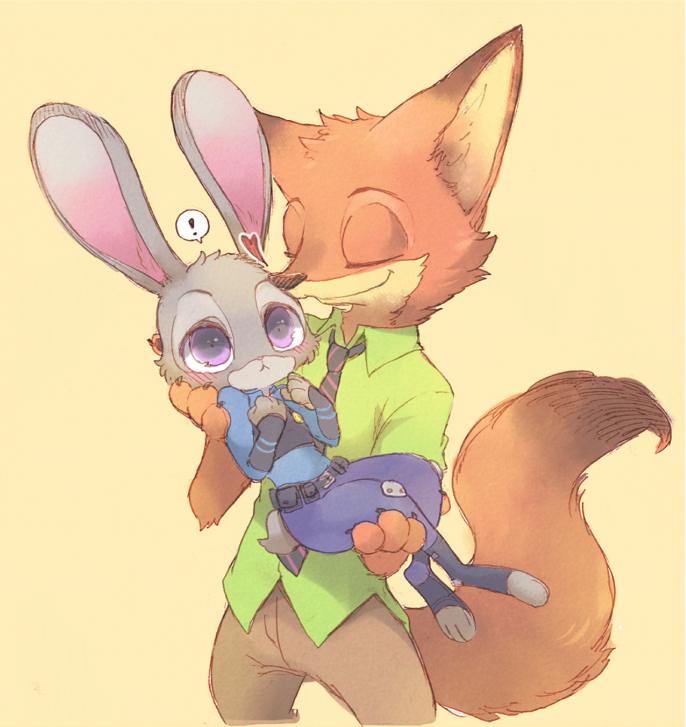 Nick Wilde and Judy Hopps (ZOOTOPIA)