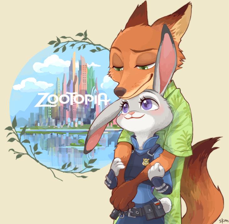 Nick Wilde and Judy Hopps (ZOOTOPIA)