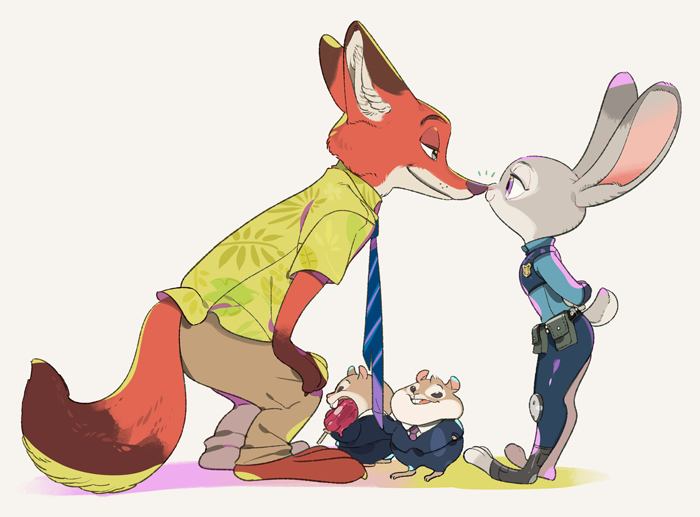 Nick Wilde and Judy Hopps (ZOOTOPIA)