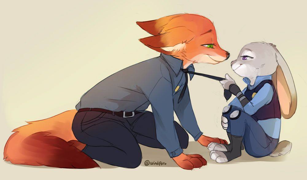 Nick Wilde and Judy Hopps (ZOOTOPIA)