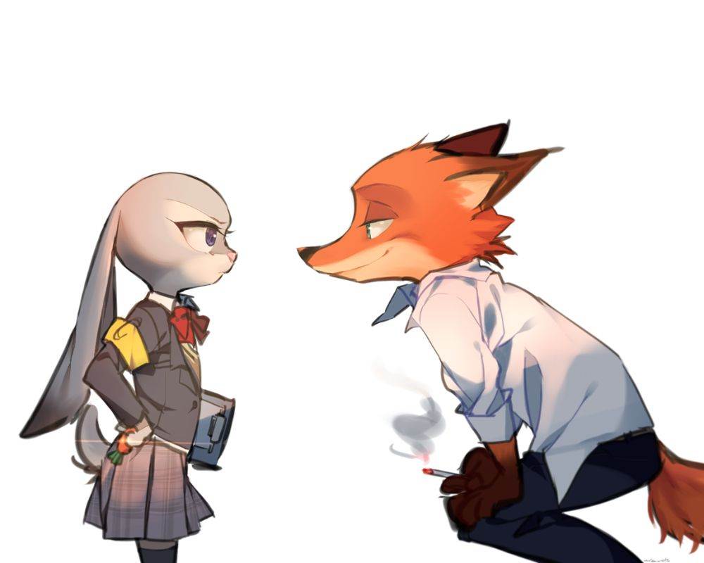 Nick Wilde and Judy Hopps (ZOOTOPIA)