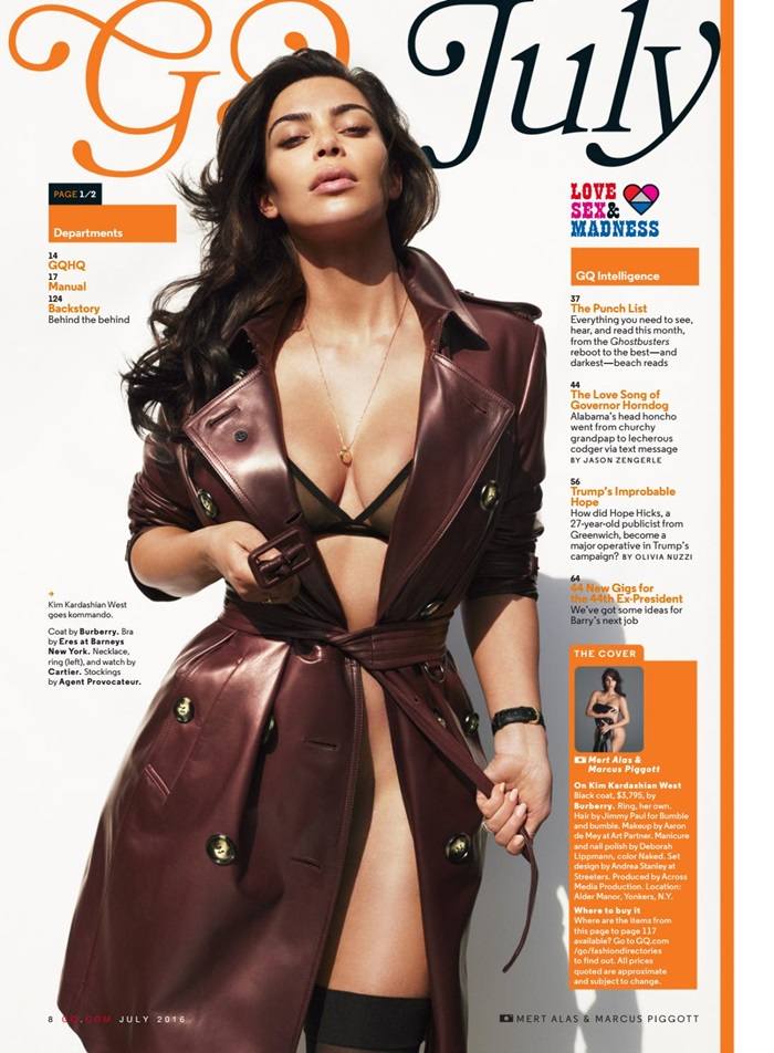 Kim Kardashian @ GQ US July 2016
