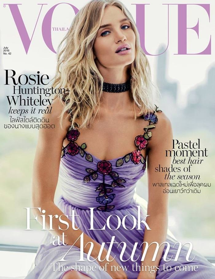 Rosie Huntington-Whiteley @ VOGUE THAILAND no.42 July 2016