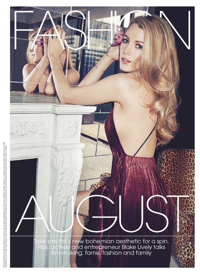Blake Lively @ Marie Clarie UK August 2016