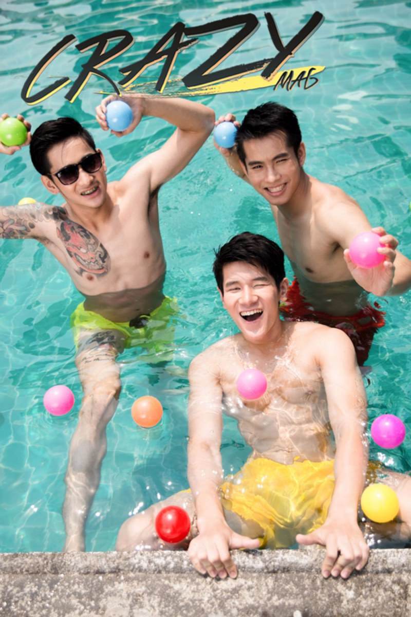 CRAZY magazine หนุ่มหล่อนมชมพู พร้อมคลิปเบื้องหลัง