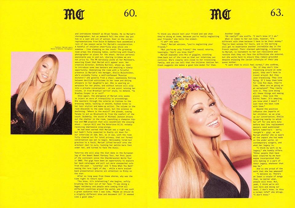 Mariah Carey @ Clash Magazine issue 101 July 2016