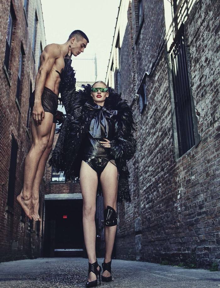 Lara Stone @ Vogue Italia August 2016