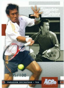 การ์ดสะสมนักกีฬาเทนนิส ปี ค.ศ. 2005 เป็นการ์ดพื้นฐานและมีการ์ดคู่ขนานจำนวนจำกัดเพียง 100 ใบโดยบริษัท Ace Authentic