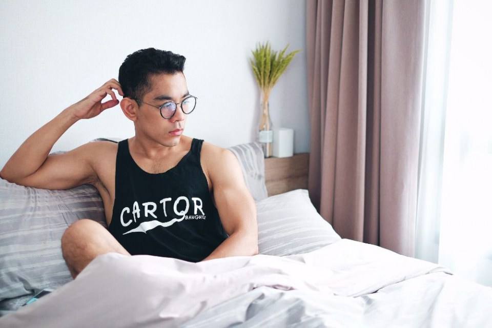 นายแบบ เสื้อกล้ามคาร์เตอร์ หล่อมากก