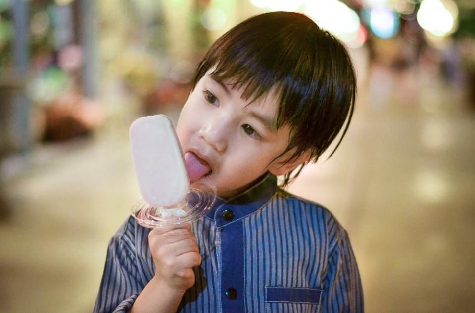 #น้องโอม#ทานไอศครีม