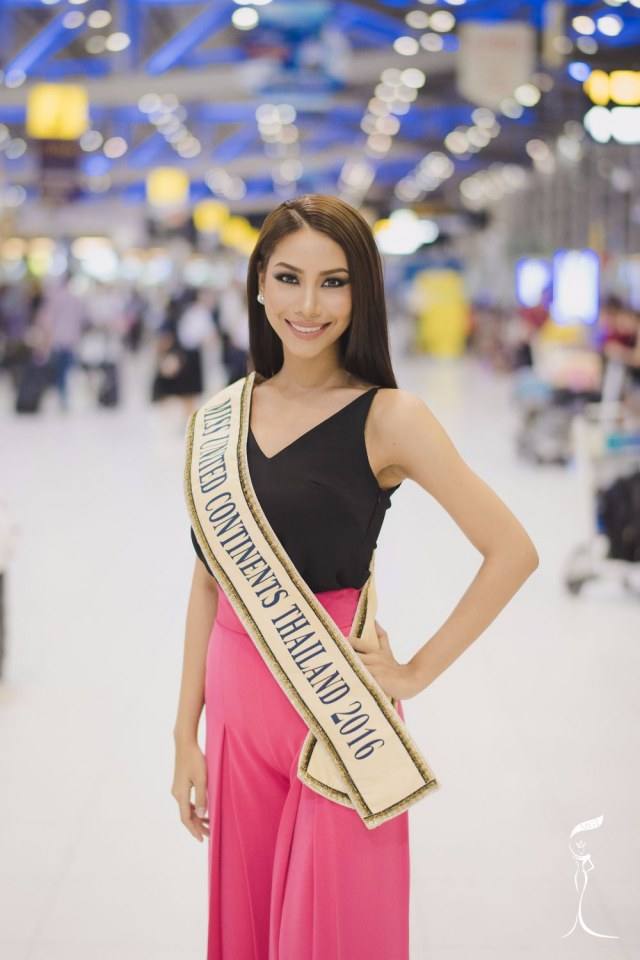 รวมภาพน้องโบว์ เดินทางไปประกวด Miss United Continents 2016