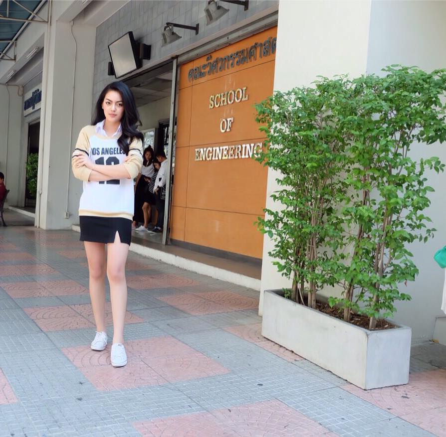 ส่องความสวย "มายด์ ภัทราภร ม.หอการค้า"