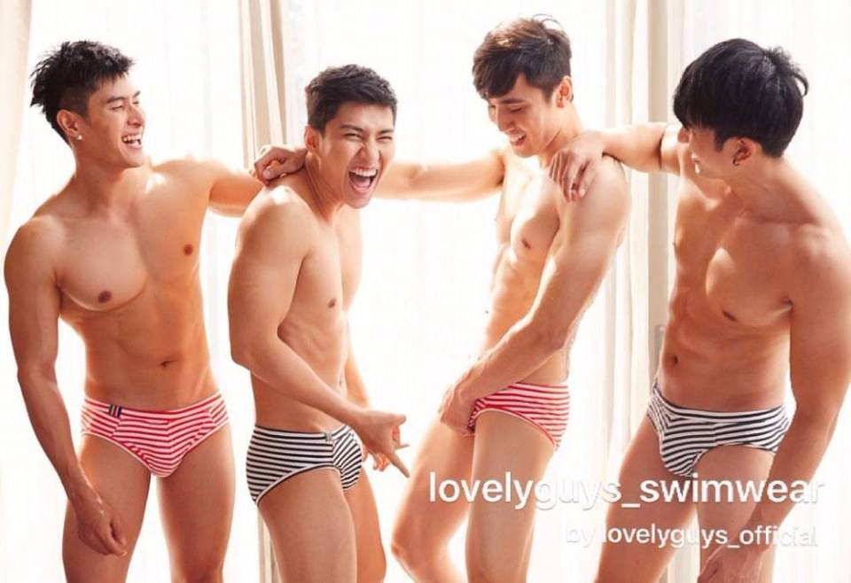 หนุ่มๆ hotzz ถ่ายเเบบเกงว่ายน้ำ....แซ่บมากก