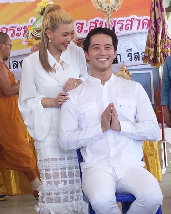 พิธีปลงผมนาค "บี้ เคพีเอ็น" บวชทดแทนพระคุณพ่อแม่..ขออนุโมทนาบุญด้วย สาธุ