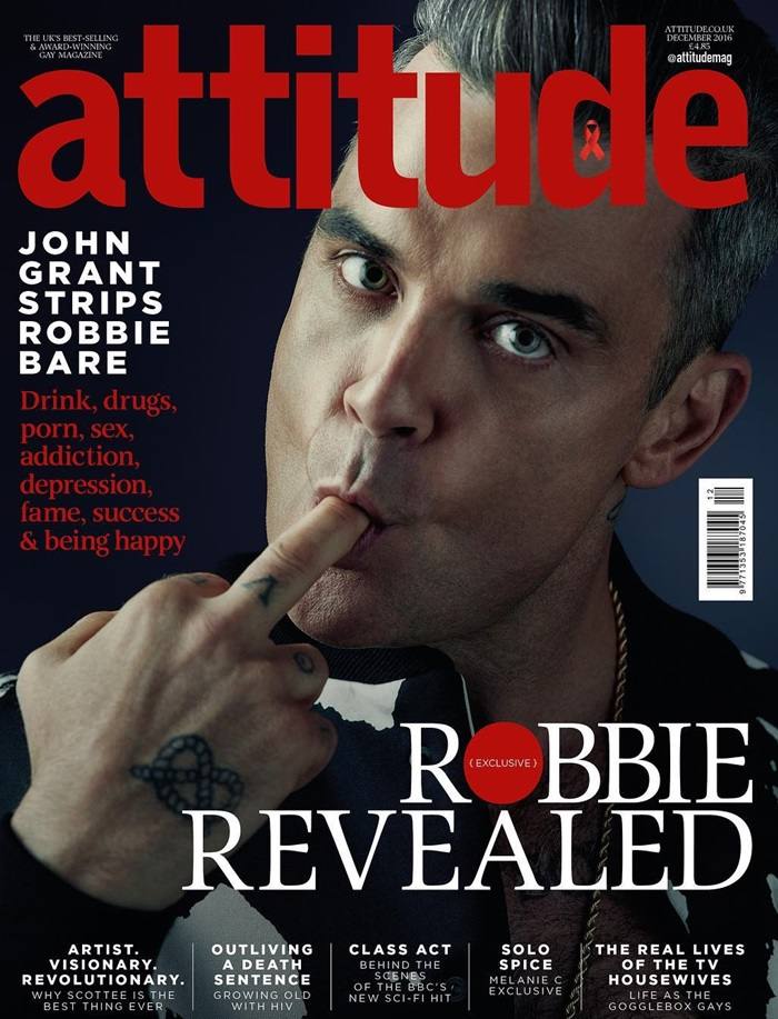 Robbie Williams @ Attitude UK December 2016