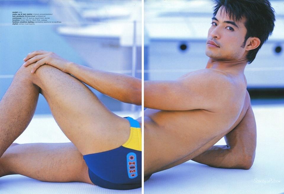 (วันวาน) โม้นา ราโมน่า & แอนดี้ วัชระ @ Hi! Magazine vol.1 no.8 April 2003