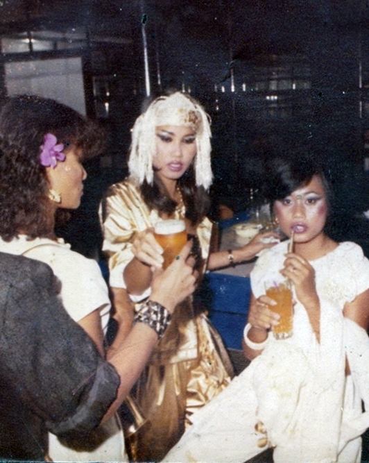 After finish fashion show 1 2 3...Cheers