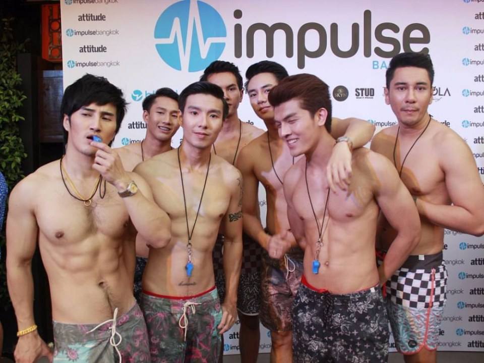 น้องป๊อป นายแบบในงาน Impulse Bangkok & Attitude present Sailor Pool Party