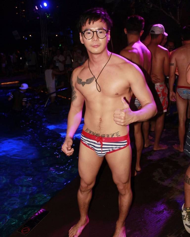 น้องป๊อป นายแบบในงาน Impulse Bangkok & Attitude present Sailor Pool Party