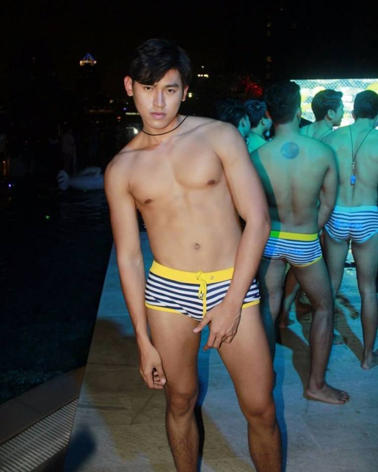 น้องป๊อป นายแบบในงาน Impulse Bangkok & Attitude present Sailor Pool Party