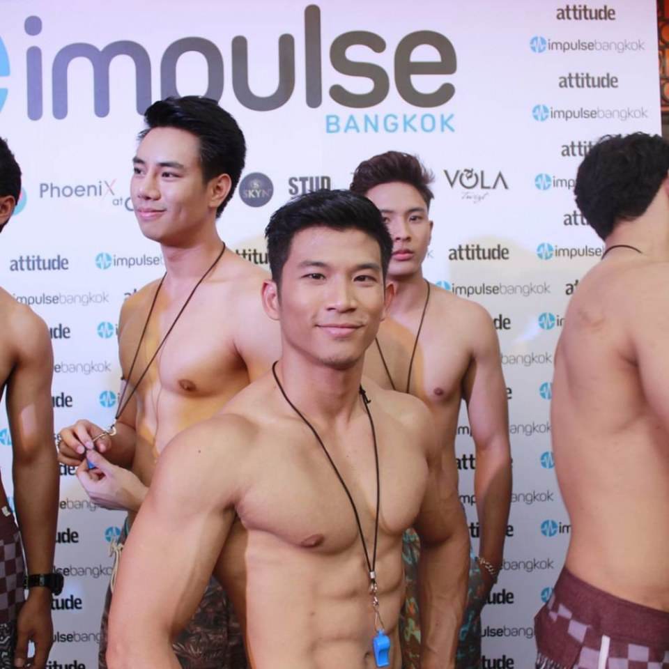 น้องป๊อป นายแบบในงาน Impulse Bangkok & Attitude present Sailor Pool Party