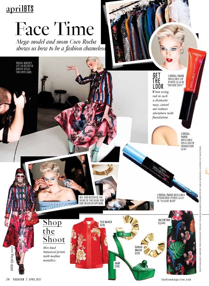 Coco Rocha @ Fashion Magazine April 2017