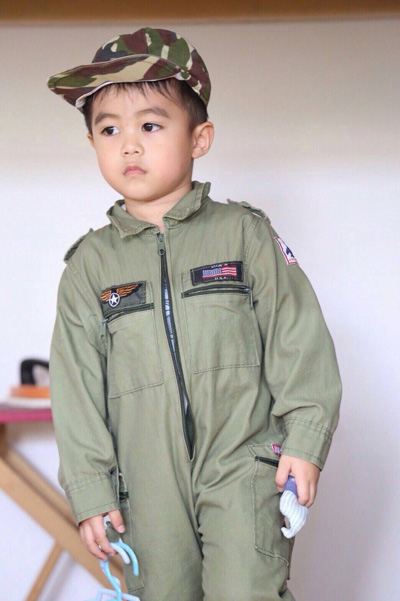 โอ๊ยฟิน! น้องวิน ลูกชาย! ผู้พันเบิร์ด ใส่ชุดทหารเท่ไม่แพ้พ่อเลยจ้า