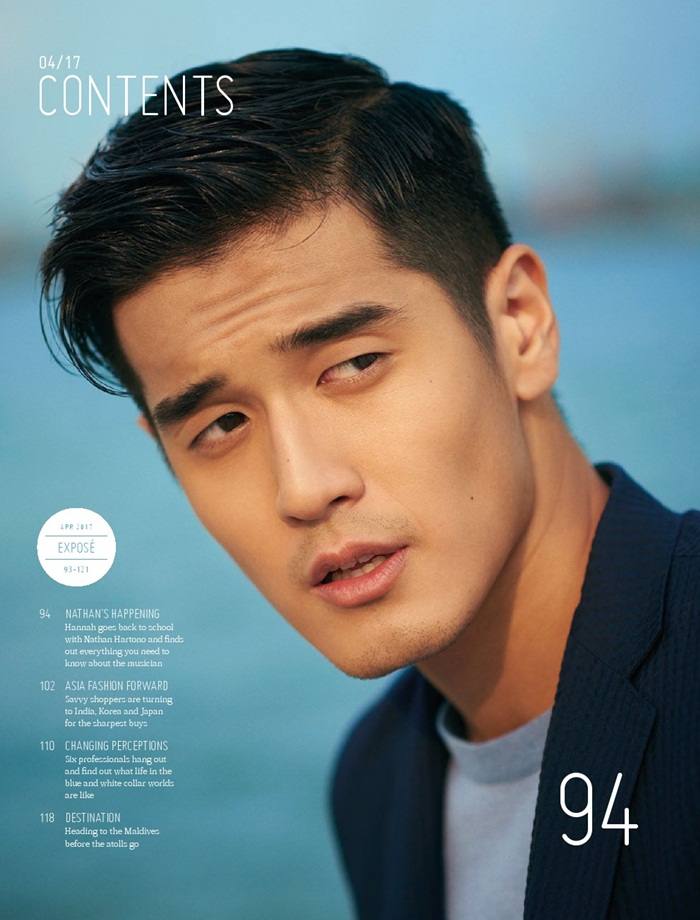 Nathan Hartono @ August Man Singapore April 2017