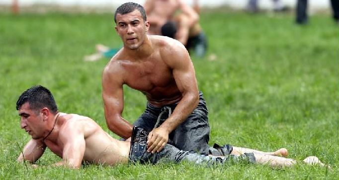 oil wrestling