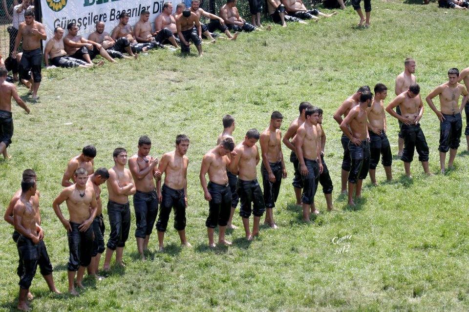 oil wrestling