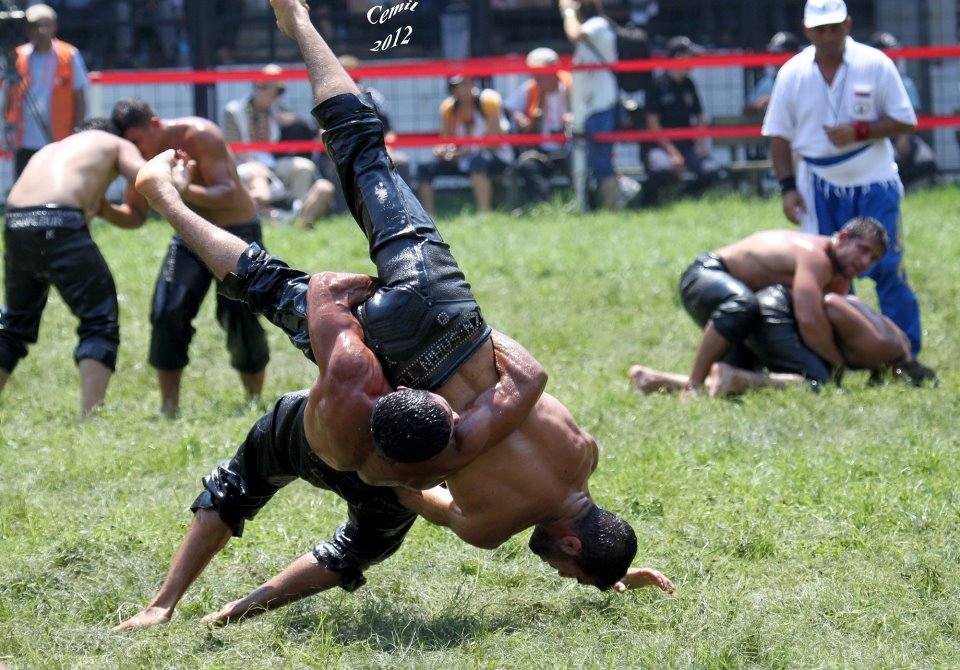 oil wrestling